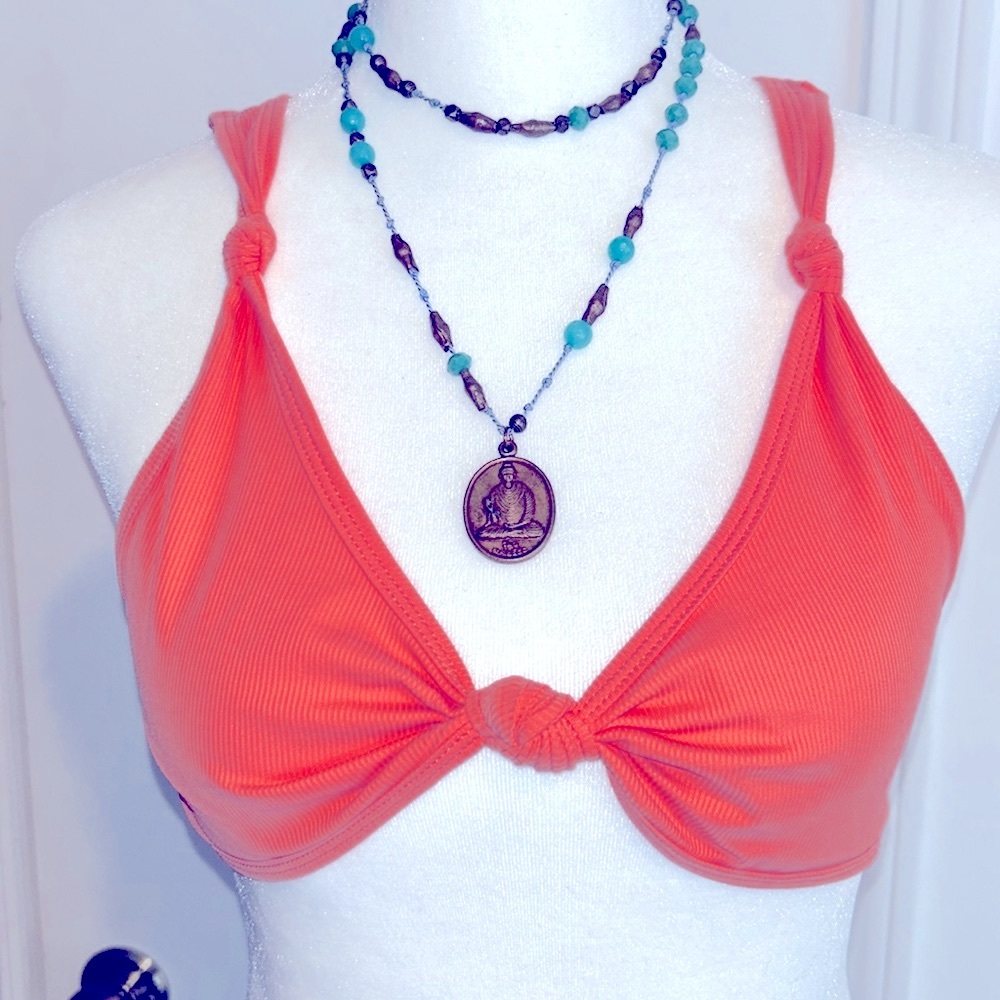 🧡NWT PrettyLittleThing Orange Women's Swim Top🧡